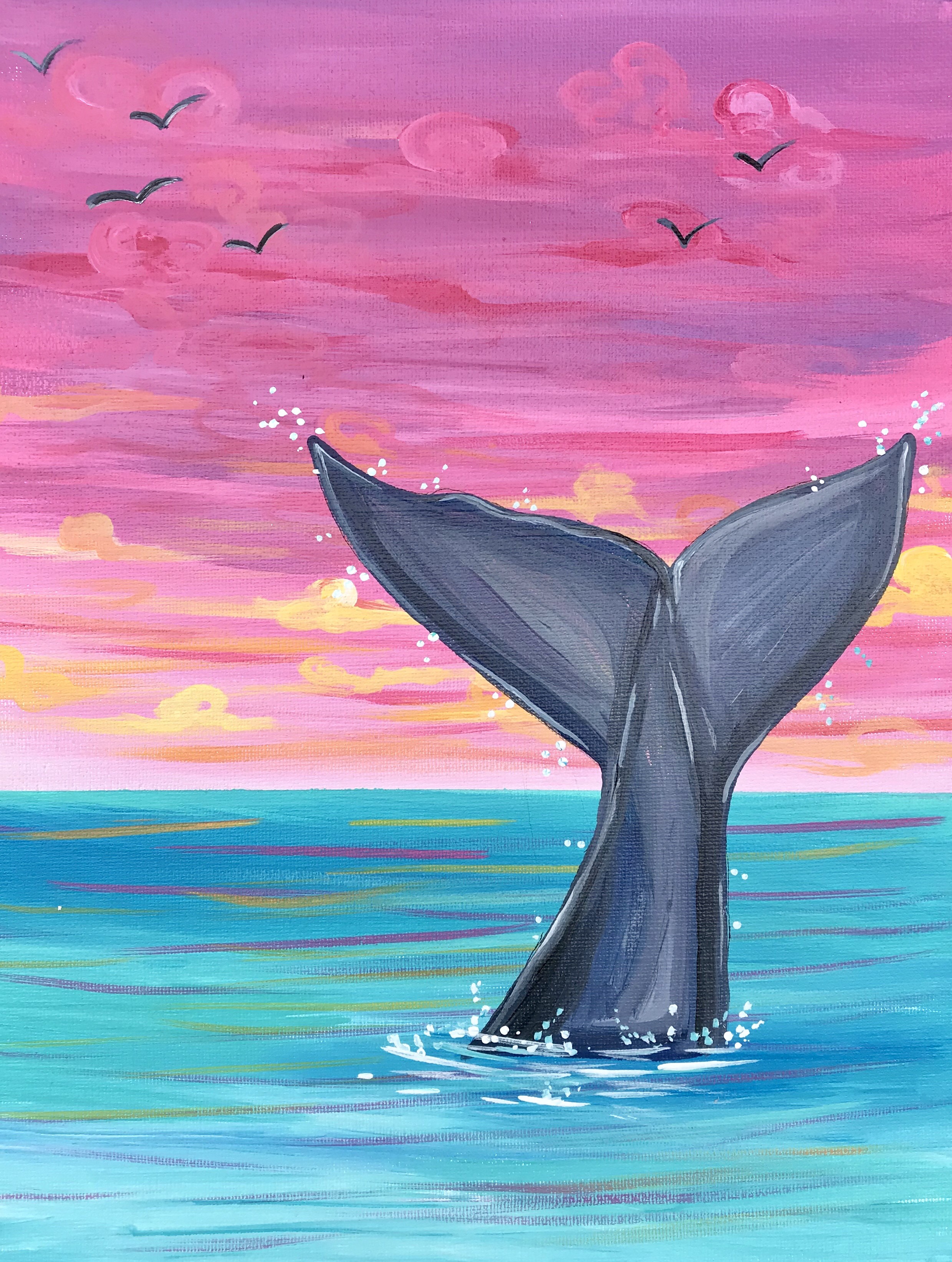 Whale Tale April 19th Local Color Painting Parties And Fine Art